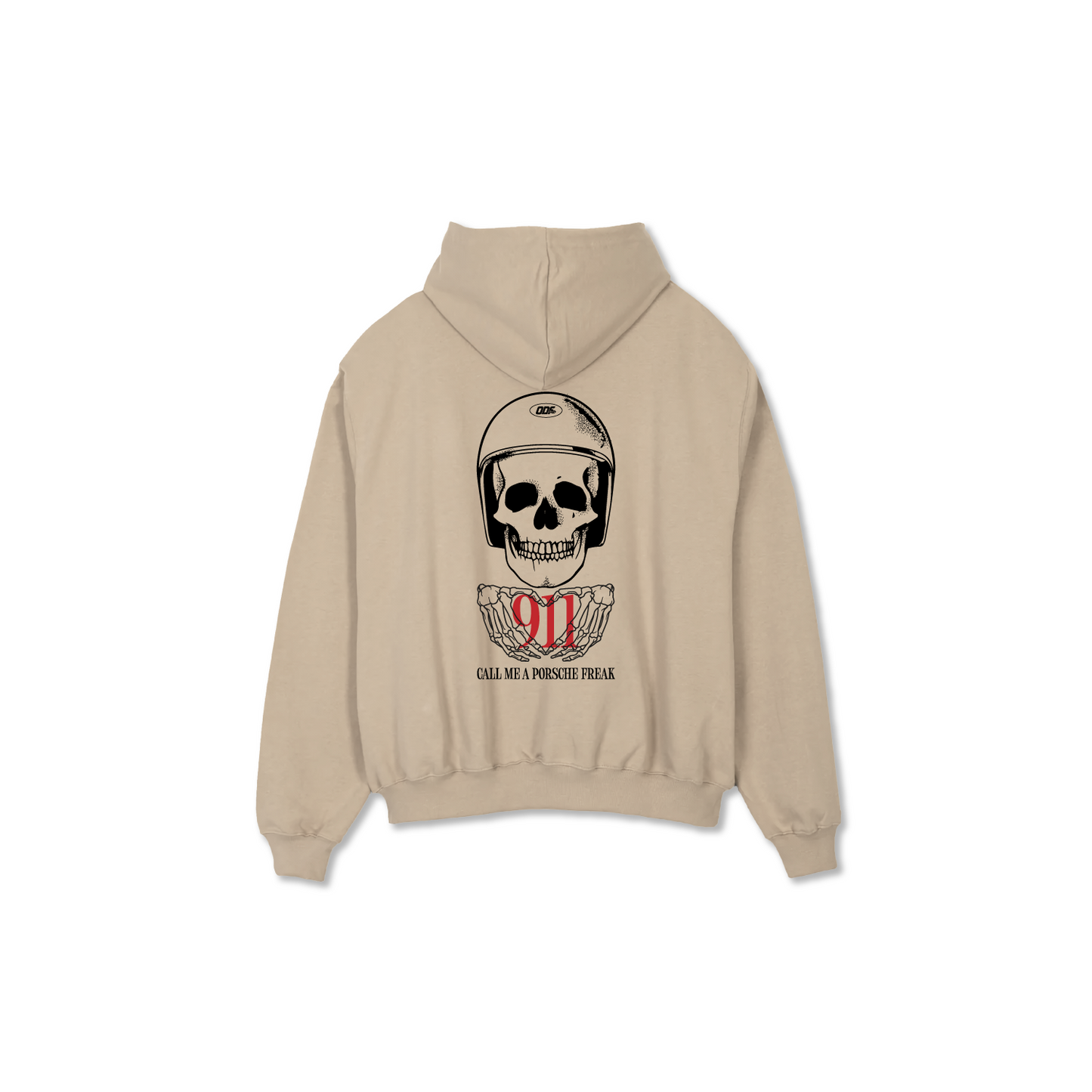 Hoodie "Call me Porsche" Beige