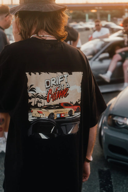 T-shirt "Drift Is Not A Crime" Black