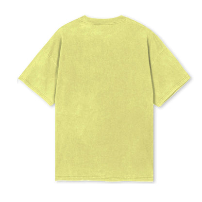 T-shirt "Street Life Memories Cats" (Yellow)