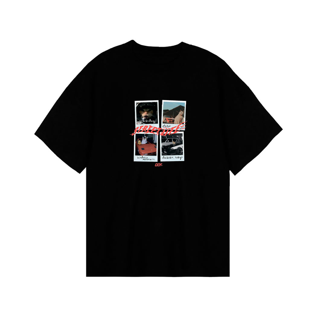T-shirt "Street Life Memories Cats" (Black)