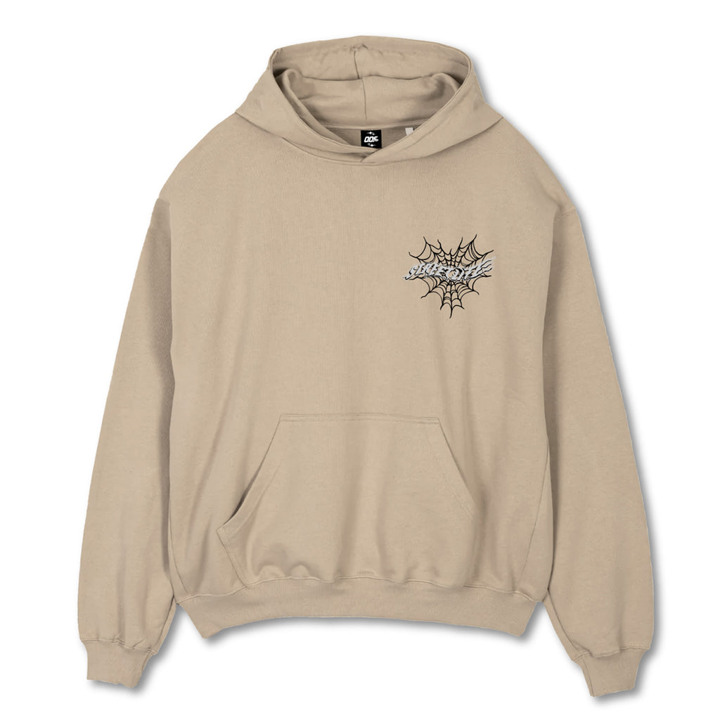 Hoodie "StreetLife Web" Beige