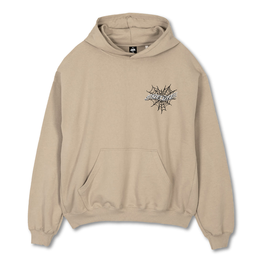 Hoodie "StreetLife Web" Beige