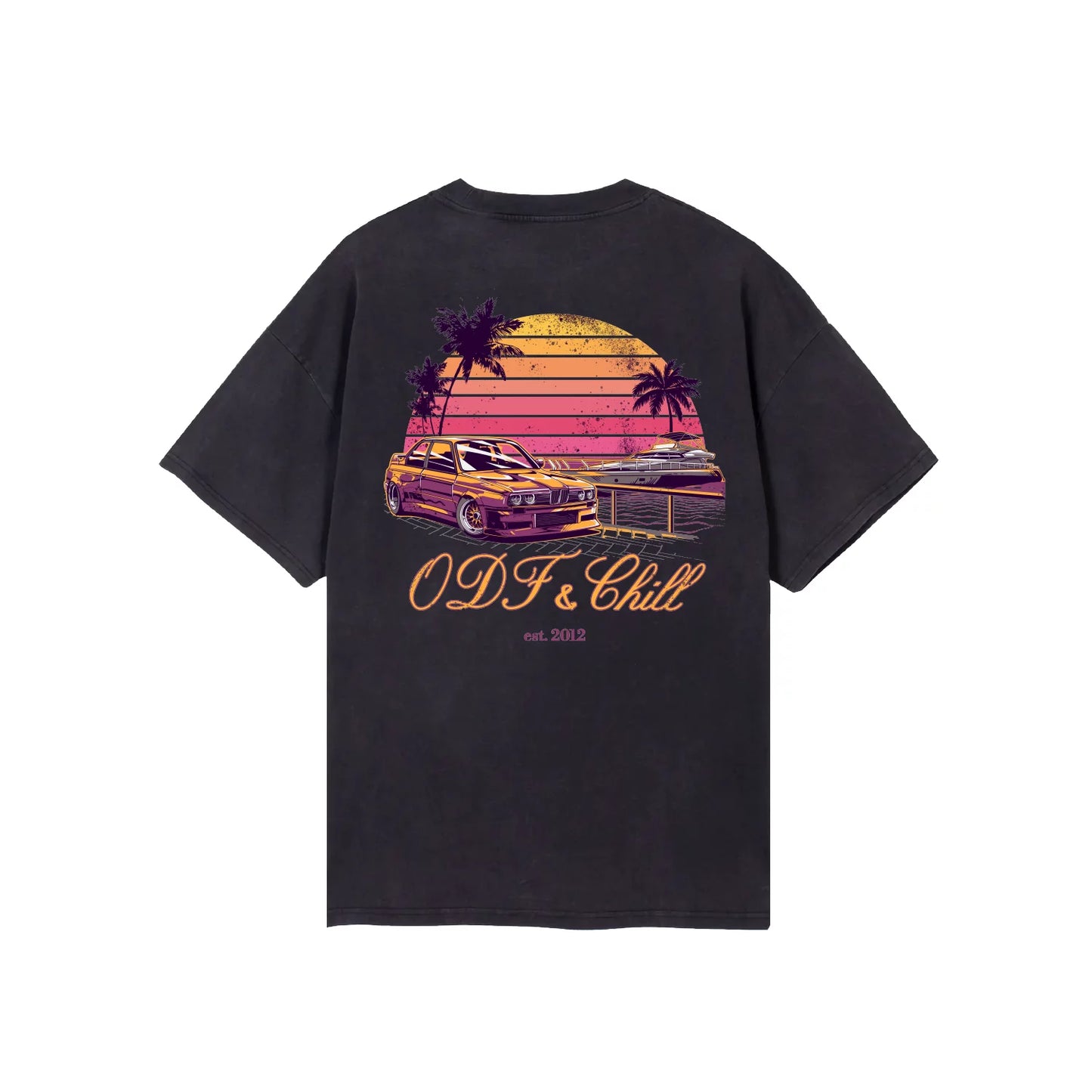 Koszulka ODF & Chill "E30" vintage czarny