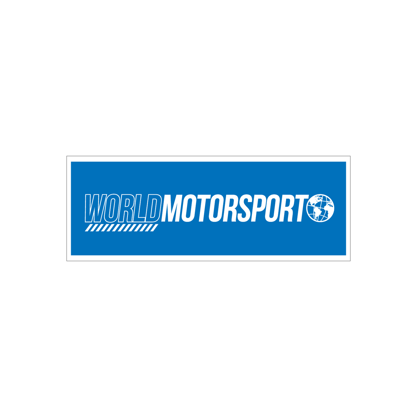 Prostokątna naklejka "Motorsport"