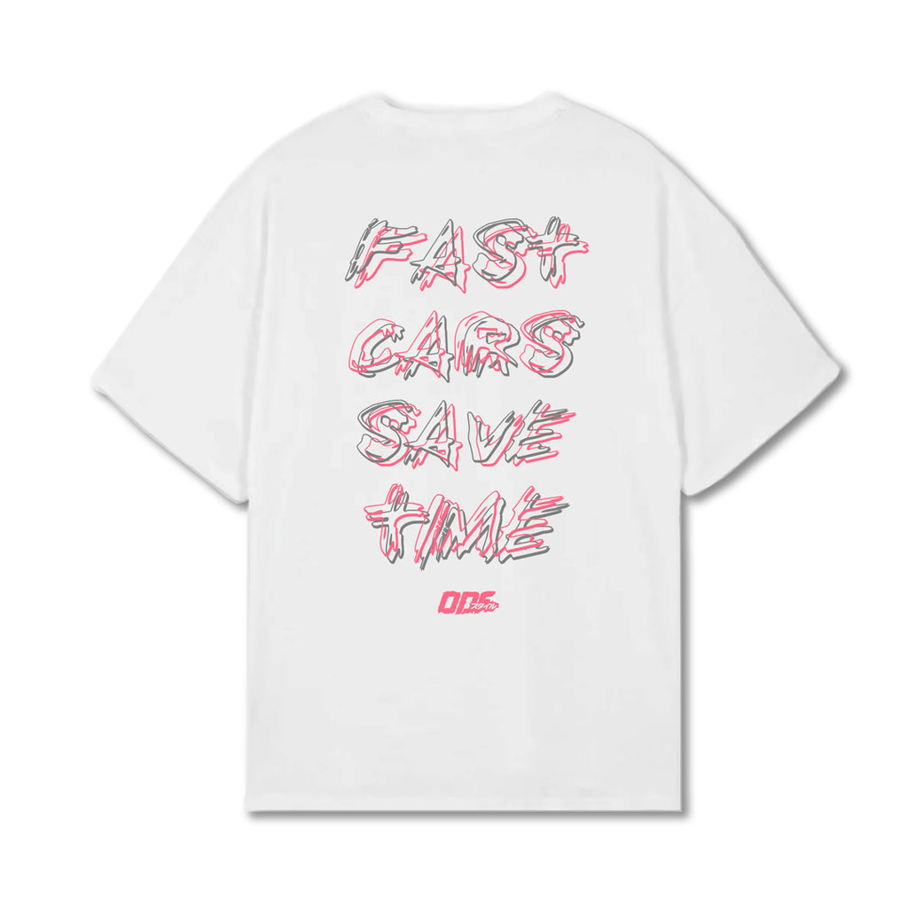T-shirt "Fast Cars" White