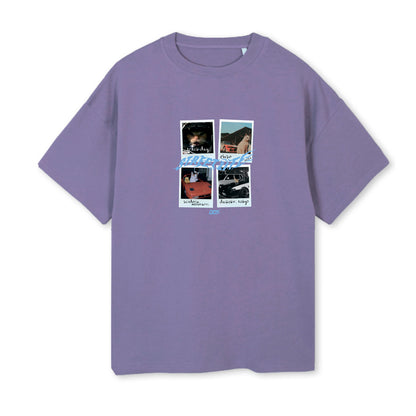 T-shirt "Street Life Memories Cats" (Purple)