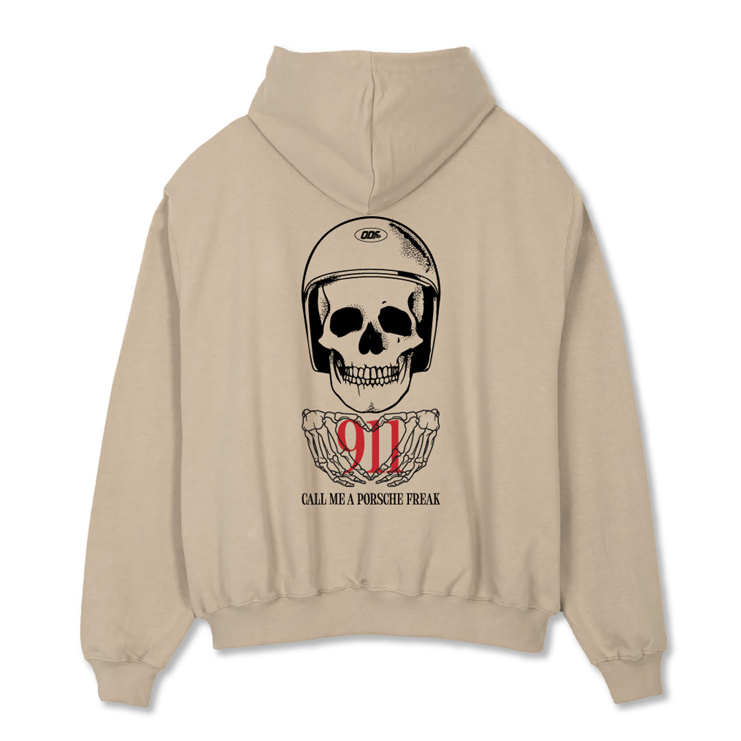Hoodie "Call me Porsche" Beige