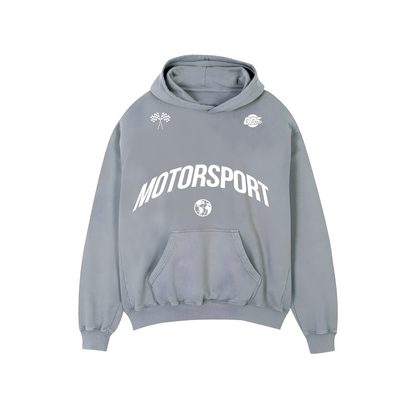 Hoodie "World Motorsport" Gray