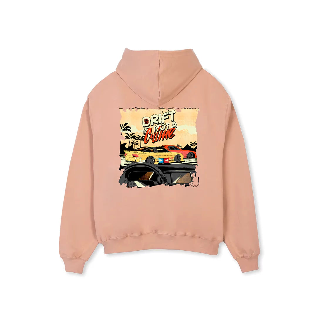 Hoodie "Drift Is Not A Crime" Croissant