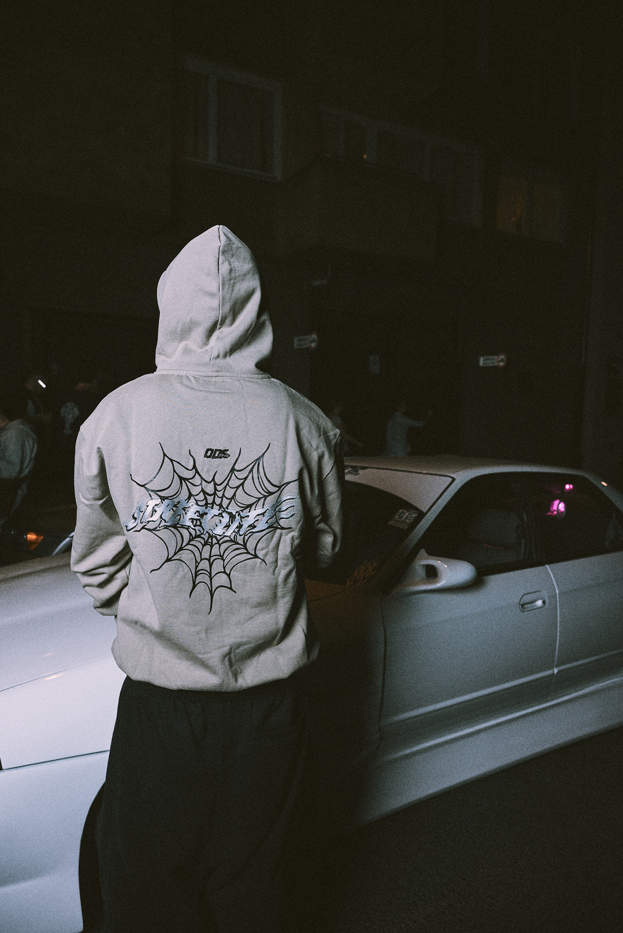 Hoodie "StreetLife Web" Beige