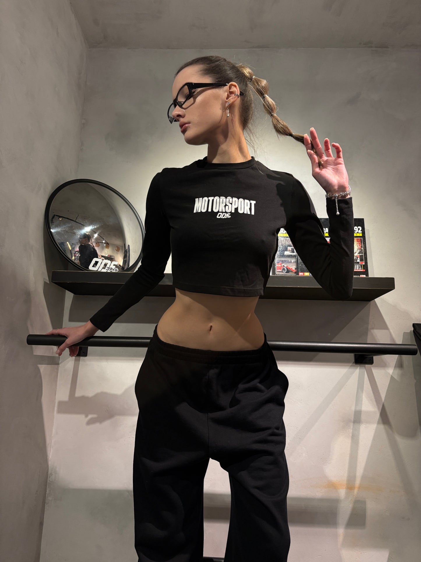 Top Long "Motorsport" (Black)