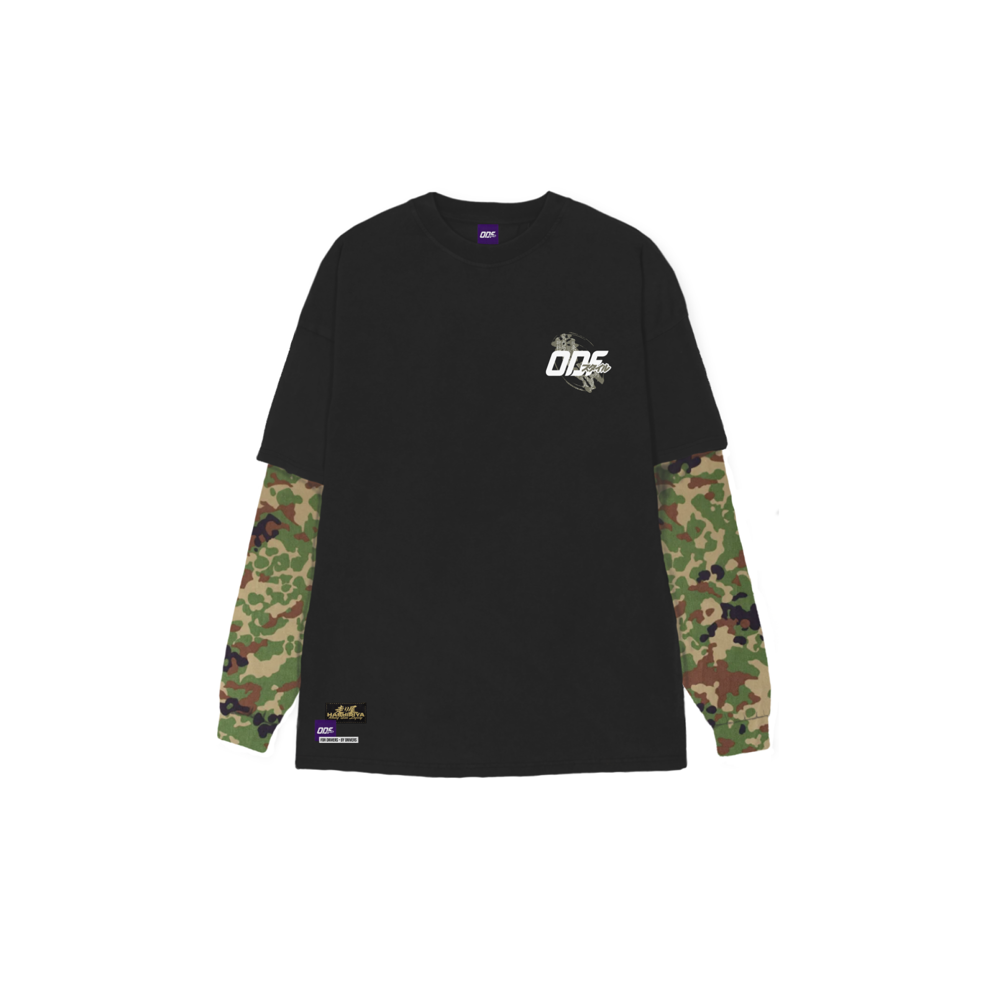 Sumi Camo Black Long Sleeve