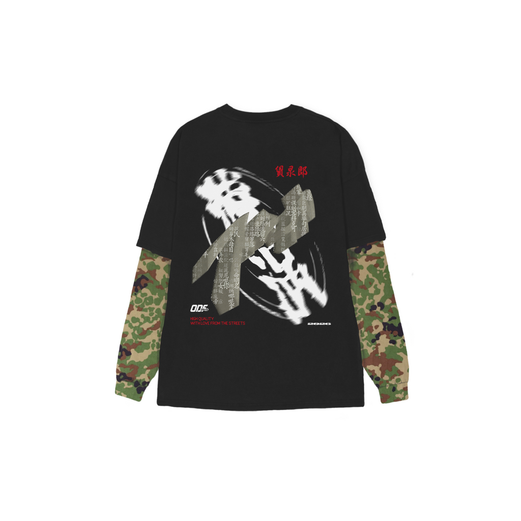 Sumi Camo Black Long Sleeve