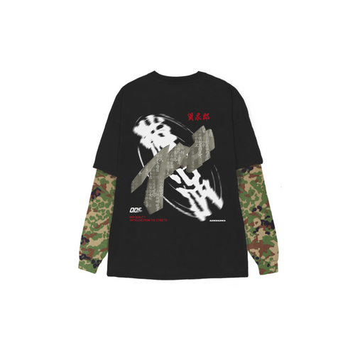 Sumi Camo Black Long Sleeve