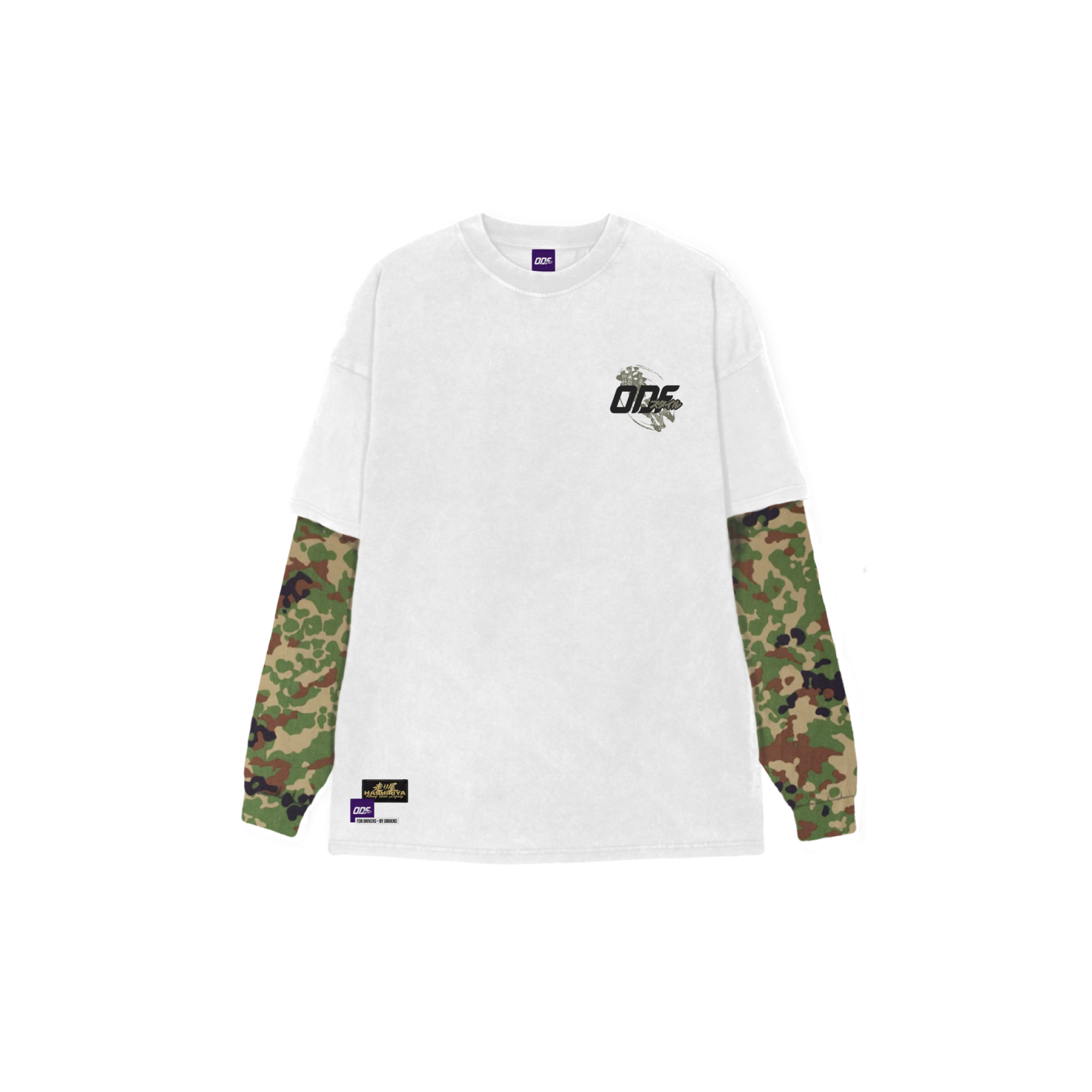 Sumi Camo White Long Sleeve