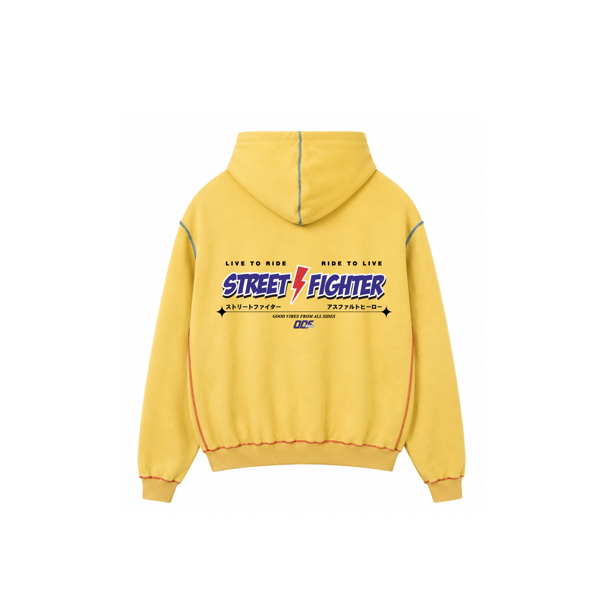 Street Fighter Yellow Hoodie